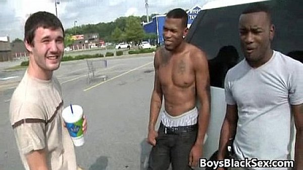 Black Gay Dude Fuck White Skinny Cute Boy In His Tight Ass 05