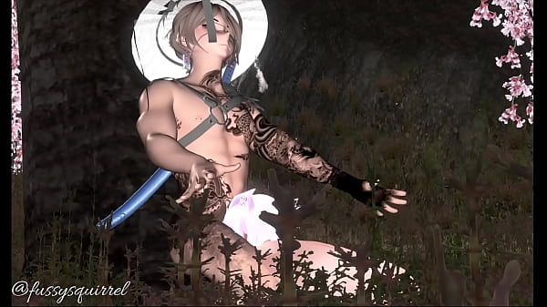 under blossom three making out with a beautiful man  