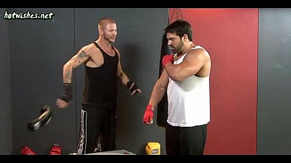 Gay boxers lick their assholes and have anal