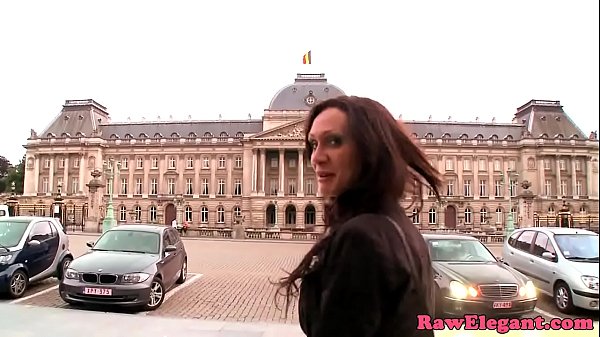 Doggystyled pulled euro tourist enjoys BBC