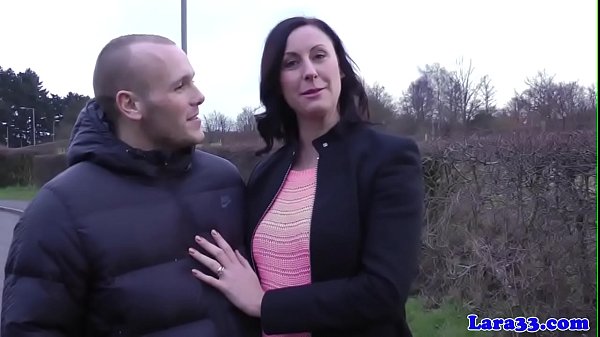 British stockinged milf doggystyle before cum