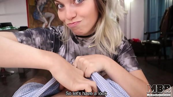 Condom use tutorial (The teacher fucks)