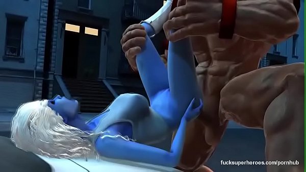 3d blue tight pussy smashed hard by monster big cock