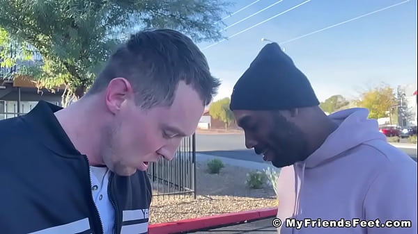 Interracial foot fetish with gay studs