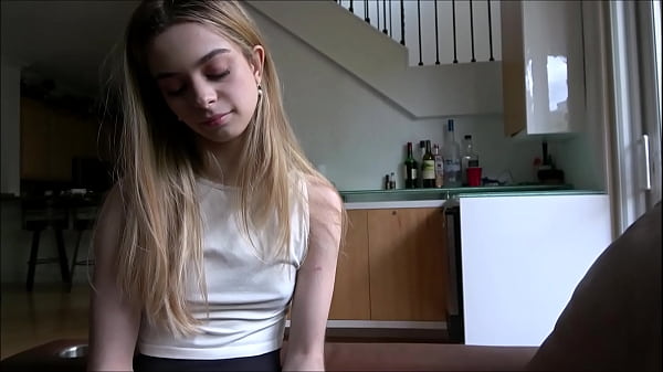 Tiny 18yo Tries Out Sex With StepDad - Alex Adams  