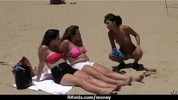 Hottie gets naked and has sex in public for cash 25