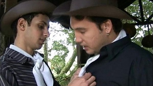 Gay cowboy twinks in barebacked sex
