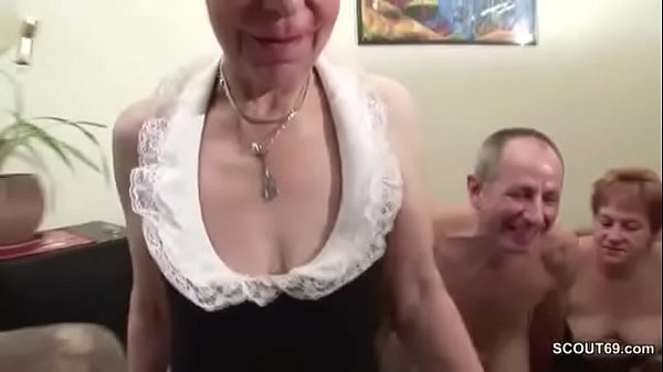 Two German Granny in Porn Casting with Stranger Grandpa
