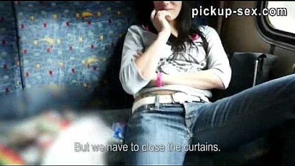 Eurobabe Mea Melone paid for hardcore sex in the train with stranger