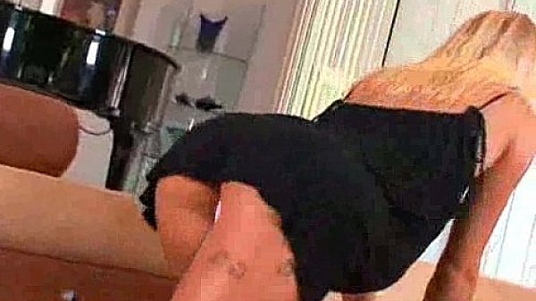 Blond slut gets assfucked