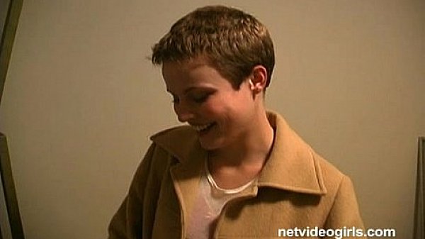 Short hair cutie with a nice set of perky tits was very very shy