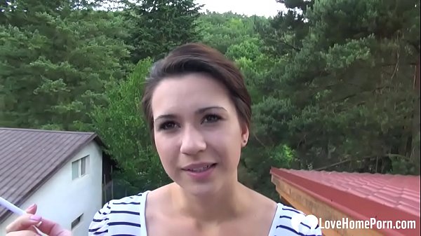 Incredible girlfriend teases her lover by stripping and playing around with her cunt.