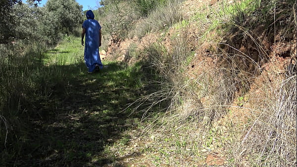 hairy arab milf from Egypt masturbates her stepsons big cock