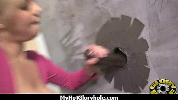 Horny Lady Enjoys Gloryhole Cocksucking Interracial 1