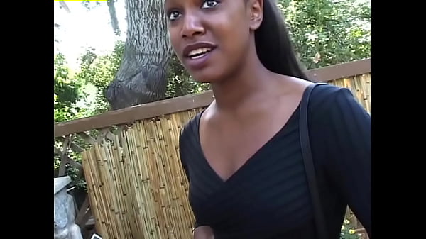 Black teen gets on her knees