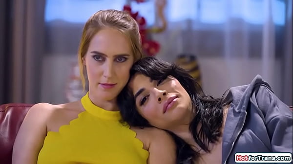 HotforTrans.com - Busty shemale Ariel Demure gets comforted by her bff.The tgirl kisses the blonde and bith suck boobs.The big tits trans makes her bestie squirt