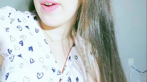 hot student wearing white skirt and hot lingerie