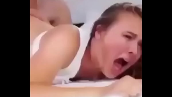 Beautiful blonde teen loudly fucked from behind (croped).