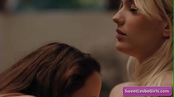 Sexy natural big tit lesbo milf gets seduced by her young blonde friend for a good fuck