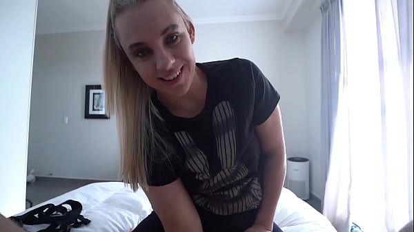 POV Wife Pegging Experience &ndash; Sensual Blowjob, Prostate Fingering & Strap-On Cumshot