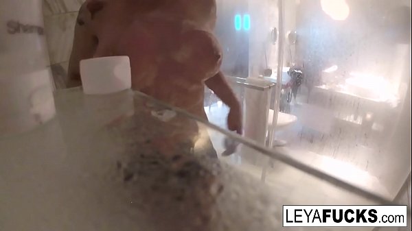 Blonde slut gets wet