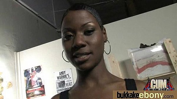 Ebony Gang bang and CUM FEEDING 13