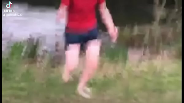 Going into a big ass lake  