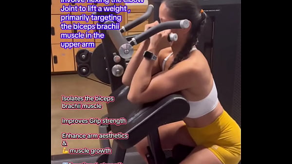 Bicep Curls  #BeginnerWorkout, #FitnessTutorial, #WorkoutTutorial, #HowTo, #Form, #Technique#biceps ...