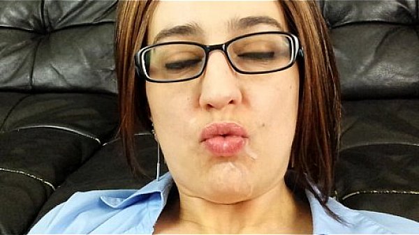 Sexy milf POV blowjob facial masturbation