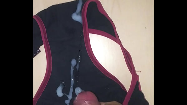 Cumshot on panties