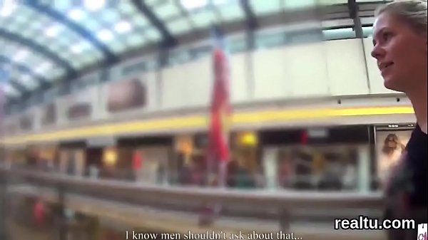 Beautiful czech girl is tempted in the shopping centre and poked in pov