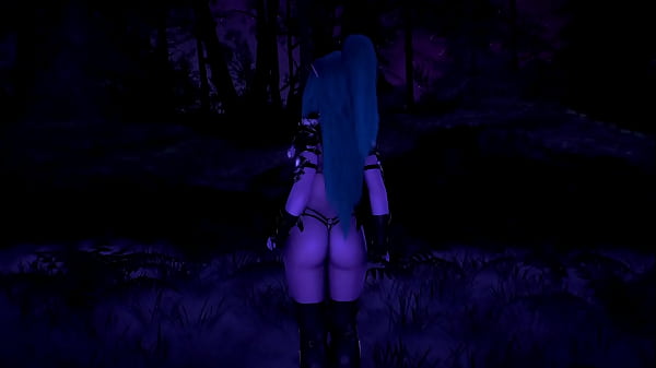 Tyrande, beautiful night elf sensual dancing