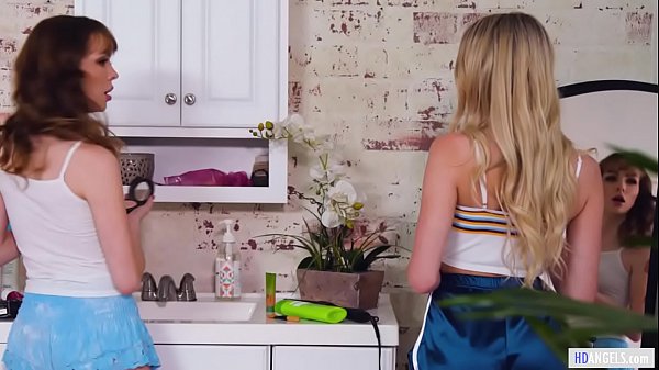 Naughty lesbians Lily & Aliya are lovemaking  