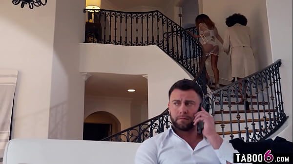 Hot black wife was cheating on her husband but she told him about it today  