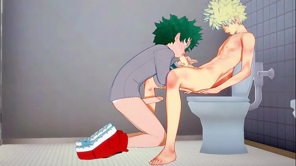 Boku No Hero Academia Yaoi - Midoriya sucks Bakugou's dick  