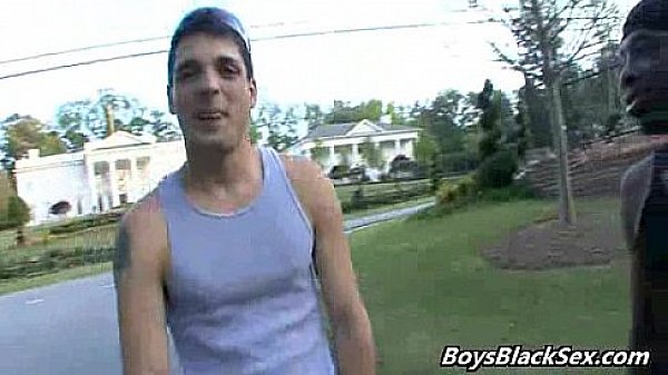BlacksOnBoys - Interracial Bareback Hardcore Gay Fuck Video 19 