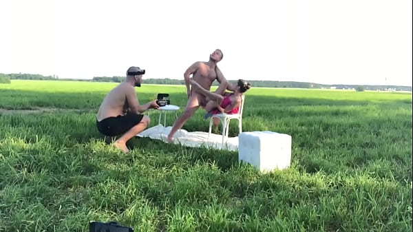 Gina Gerson got fucked in the nature back stage