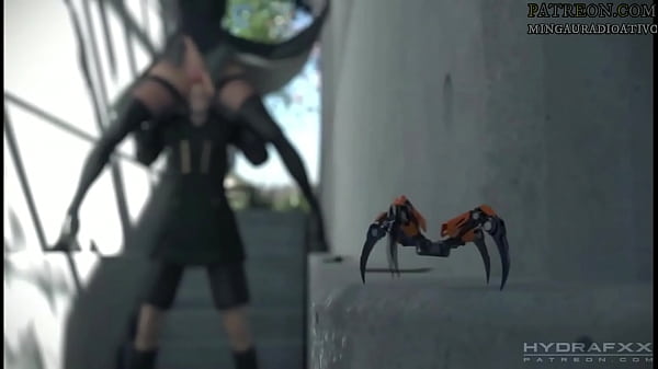 A melhor anima&ccedil;&atilde;o 3D com a 2B e 9S