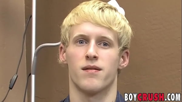 Naughty blonde twink hardcore dildo play  