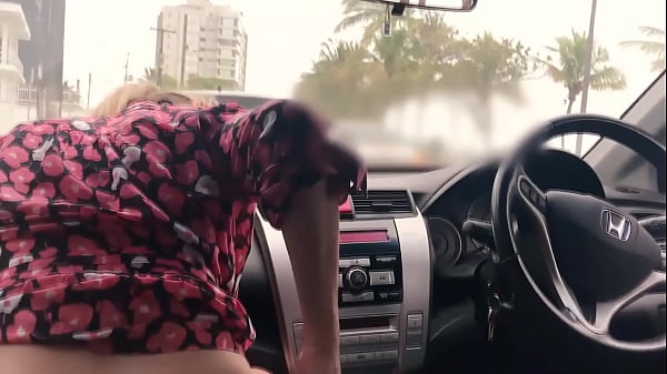 MILF picks up a fellow traveler and takes a hot anal creampie right on the side of the road as payment  