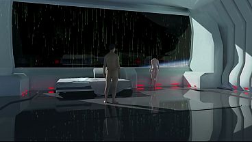 Cosmic Slut Gets Fucked in Zero-G Big Cock Anal & Raw Fuck on Orbital Station  