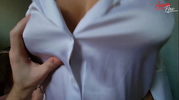 StepMom in white blouse let's StepSon cum