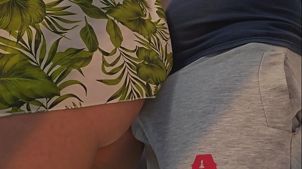 Forbidden Public Touch: Stranger Gropes Her Tight Ass and Fills Her Panties with Cum on Public Bus  