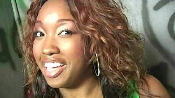 Hot girl sucking big white cock through a gloryhole 2