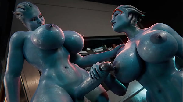 Hentai 3D - Samara e Morinth masturbando e fodendo 