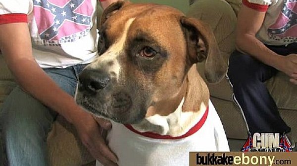 Busty black babe bubble bath group cocksuck! 7