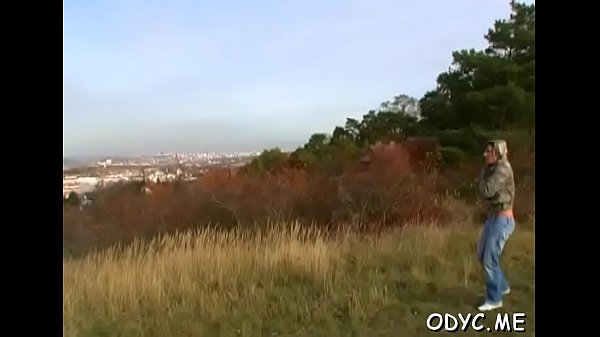 Awesome bimbo Jana gets pole deep inside mouth and muff