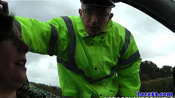 Euro milf fucked by carpark security gaurd