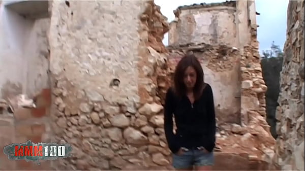 Skinny brunette with very small tits deeply ass fucked 