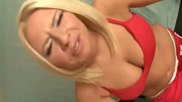 Hot blonde sucking a cock and gets penetrated